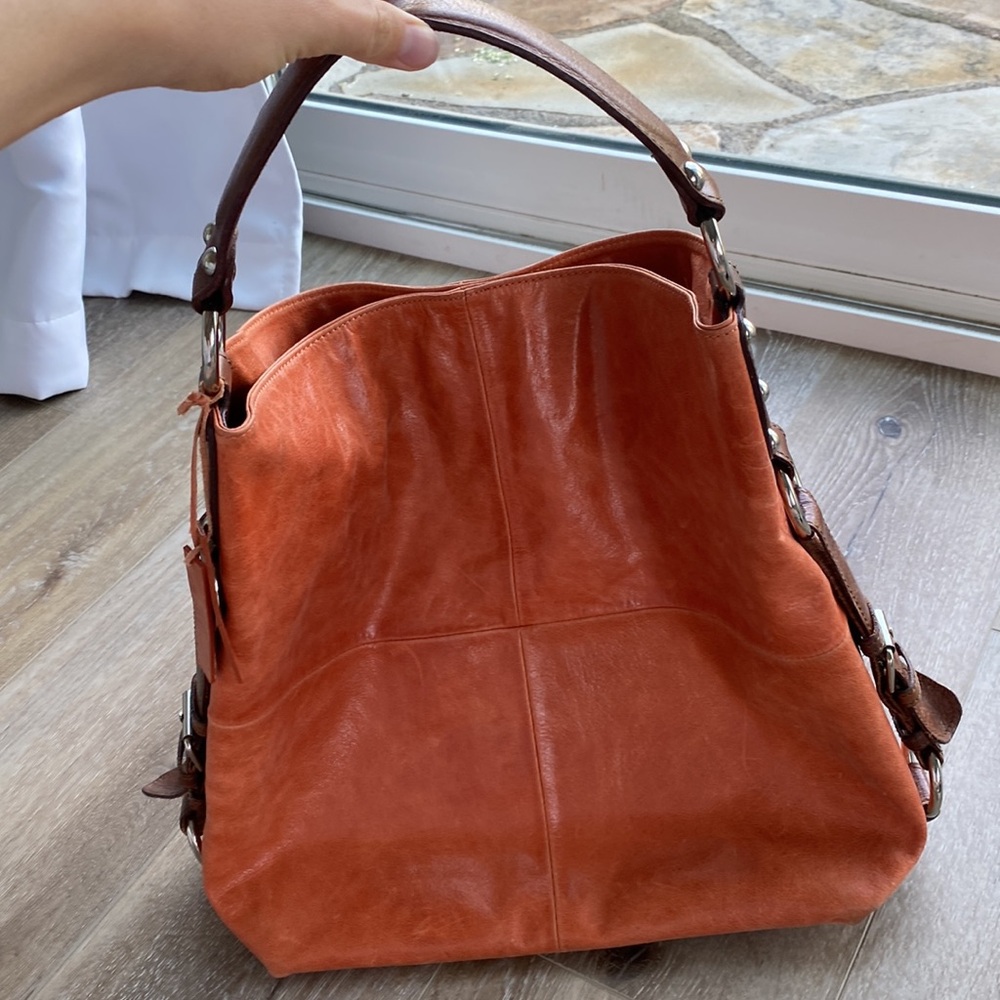 Tano Leather Hobo Shoulder purse
